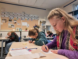 Kerstkaartenactie school De Bron Nunspeet 2024-10